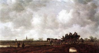 Jan Van Goyen : Horse Cart on a Bridge